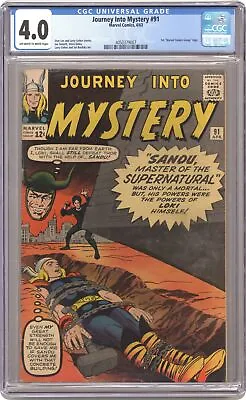 Buy Thor Journey Into Mystery #91 CGC 4.0 1963 4050379007 • 253.76£