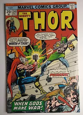Buy Marvel Comics Thor #240 1st Appearance Seth In Modern Age, And Mimir FN/VF 7.0 • 15.37£