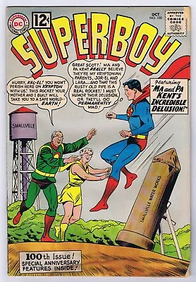Buy Superboy #100 PR/FR Origin Retold Krypton Map DC Comics 1962 • 22.43£