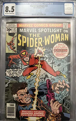 Buy Marvel Spotlight #32 Cgc 8.5 Origin & 1st Appearance Of Spider-woman 1977 • 132.67£