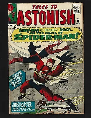 Buy Tales To Astonish #57 VGFN Kirby Early Spider-Man Giant-Man/Ant-Man Wasp Egghead • 78.37£