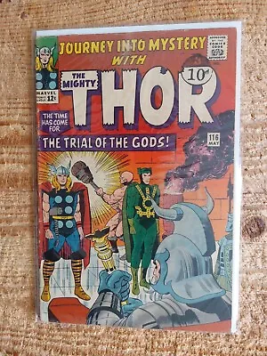 Buy Journey Into Mystery #116 May 1965 The Mighty Thor Silver Age Marvel! Vg • 34.99£