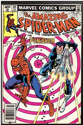 Buy Amazing Spider-man 201 1980 Newsstand 6.5/fn+  Apps- Lorenzo Jacobi/punisher • 25.79£