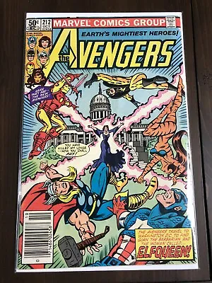 Buy Avengers #212 Vs Elfqueen! 1st App Marvel Comics Group 1981 Newsstand Edition • 1.57£