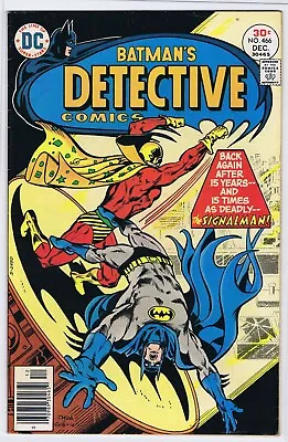 Buy Detective Comics 466  6.5 First Signalman Slight Acid Odor Wk5 • 11.91£