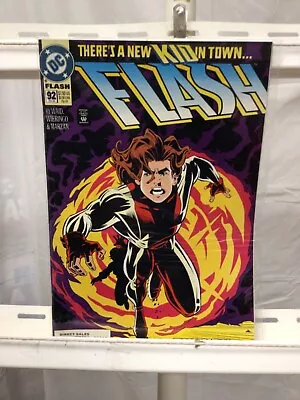 Buy DC Comics Flash #92 FN 1st Full Appearance Of Impulse 1994 • 20.14£