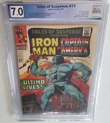 Buy Tales Of Suspense 77 (CGC 7.0) 1st Full App. Peggy Carter And Ultimo 1966 L438 • 138.36£