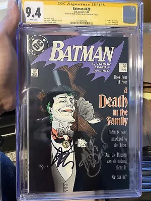 Buy Batman 429 Cgc 9.4 Signed  ￼by Mike DeCarlo And Jim Starlin • 241.28£