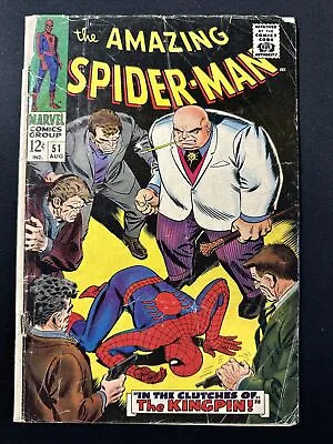 Buy The Amazing Spider-Man #51 Marvel Comics 1st Print Silver Age 1967 Fair/Good • 63.07£