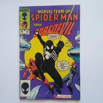 Buy Marvel Team Up 141  1984 Spiderman  1st App Black Suit 5.0 Vg/fn  • 70£