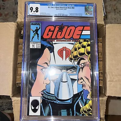 Buy G.I. Joe, A Real American Hero #64 CGC 9.8 White Pages NM/MT 1987 Comic ID • 90.74£