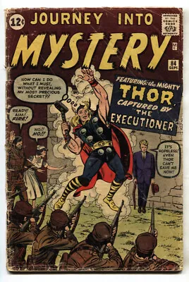 Buy Journey Into Mystery #84 - 1962 - Marvel - G - Comic Book • 1,058.27£