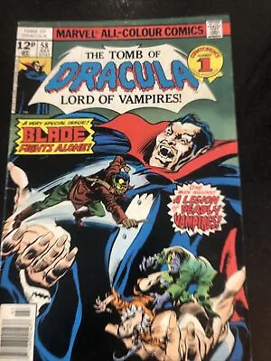 Buy THE TOMB OF DRACULA 58 (1977).  Solo Blade Issue. Marvel Comics • 34.99£