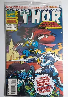 Buy 1993 Thor Annual 18 VF/NM.Female Loki Cameo App.First App.Hrinmeer.Bagged W/card • 25.63£
