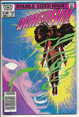 Buy Daredevil 190 (Marvel 1983) VF Origin Elektra Kingpin Frank Miller Newsstand Key • 6.34£