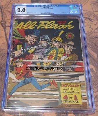 Buy All-flash #17 Winter Cgc 2.0 Half Pg Ad For All-american #1  Golden Age Comic • 474.01£