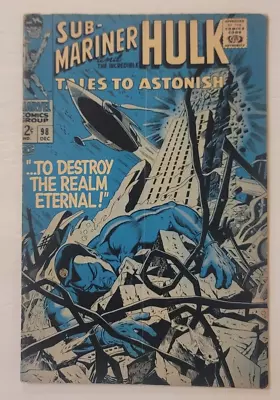 Buy Tales To Astonish #98 Sub-Mariner And Hulk Marvel Comics December 1967 • 19.77£