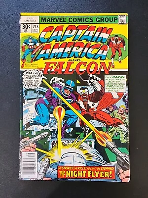 Buy Marvel Comics Captain America #213 September 1977 Jack Kirby 1st Night Flyer (b) • 5.60£
