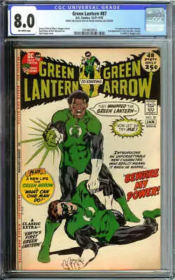 Buy Green Lantern #87 Cgc 8.0 Ow Pages // 1st Appearance Of John Stewart 1972 • 441.93£
