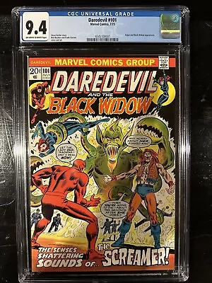 Buy Daredevil #101 CGC 9.4 (Marvel 1973)  Angar & Black Widow Appearance! • 114.81£