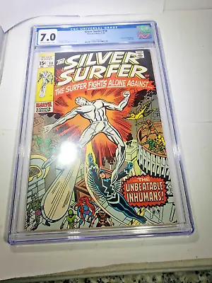 Buy Silver Surfer #18 CGC 7.0.... 1970.... SLABBED FEB -2024....4376186018 • 132.67£