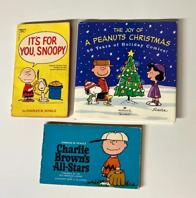 Buy THE JOY Of A PEANUTS CHRISTMAS 50th HC Book + 2 PB  Vintage Books SCHULZ Snoopy • 9.51£