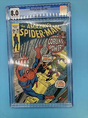 Buy Marvel Amazing Spider-Man 98 CGC Graded 8.0 • 204.16£
