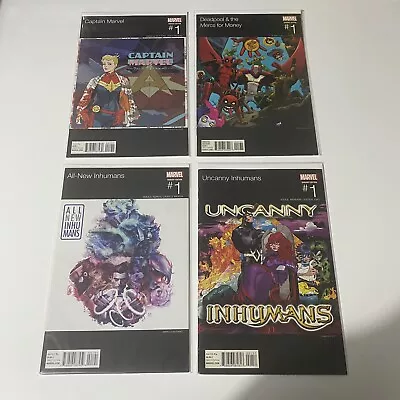 Buy X4 Marvel Hip Hop Variant Covers Comics - Deadpool Mercs/Captain Marvel/Inhumans • 19£