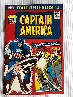 Buy True Believers Captain America Comics 1, Tales Of Suspense 63,1st App, Kirby Art • 7.99£