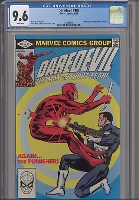 Buy Daredevil #183 CGC 9.6 1982 Marvel Comics Frank Miller Cover Punisher App • 79.91£