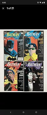 Buy Batman Death In The Family 426-429 427 428 Set Robin Jason Todd Joker Vf/nm High • 120.47£