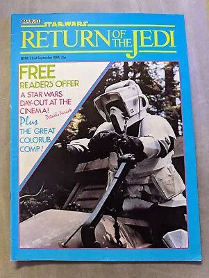 Buy Return Of The Jedi No 66 22nd September 1984, Star Wars Weekly UK Marvel Comic • 7.99£