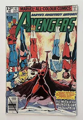 Buy Avengers #187. Sept 1979. Marvel. Vf. Wonder Man Joins! Scarlet Witch Possessed! • 20£