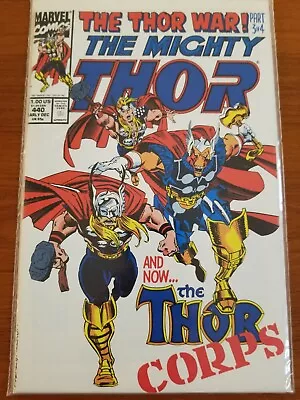 Buy Mighty Thor #440 1st App. Thor Corps Marvel Comics NM 1991 • 31.98£