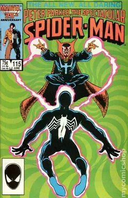 Buy Spectacular Spider-Man Peter Parker #115 VF- 7.5 1986 Stock Image • 8.39£