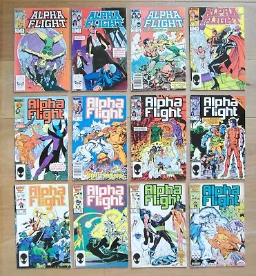 Buy ALPHA FLIGHT Vol.1 Issues #4,7,15,16,21,23,24,28,34,35,37,38 - Marvel 1986 - FN- • 11.49£