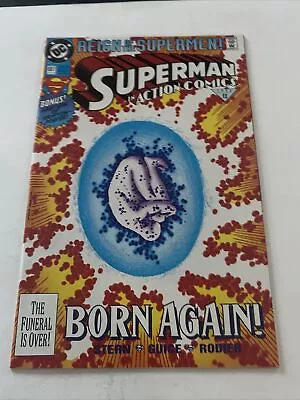 Buy Action Comics #687 DC 1993 Superman Reign Of Supermen VF/NM - Box 7 • 2.37£