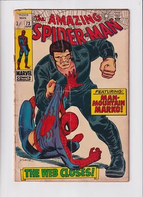Buy Amazing Spider-Man (1963) #  73 UK Price (2.0-GD) (1995255) 1st Silvermane 1969 • 22.50£