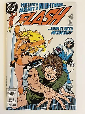 Buy The Flash #28 July 1989 1st Appearance Of Linda Park • 3.94£