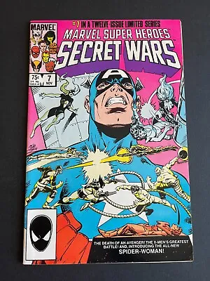 Buy Marvel Super Heroes Secret Wars #7 - 1st App Of Spider-Woman (Marvel, 1984) VF+ • 17.35£
