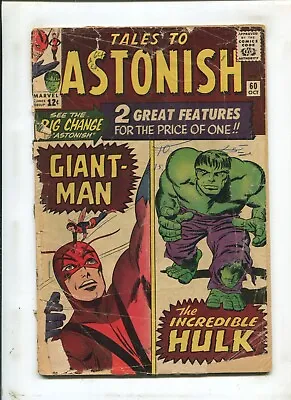 Buy Tales To Astonish #60  (1.5) Giant Man & Hulk!! 1963 • 28.01£