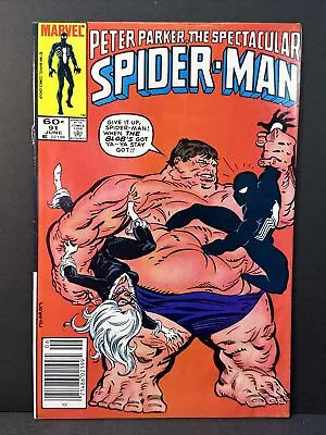 Buy The Spectacular Spider-Man #91 1984 Marvel Newsstand 1st App Answer, Blob VF 8.0 • 7.88£