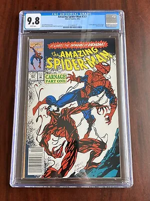 Buy Amazing Spider-Man #361 NEWS STAND (1992) CGC 9.8 : 1st Full CARNAGE App • 389.81£