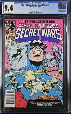 Buy Marvel Super Heroes Secret Wars #7  Cgc 9.4 Wp - Canadian Price Variant - Rare • 239.85£