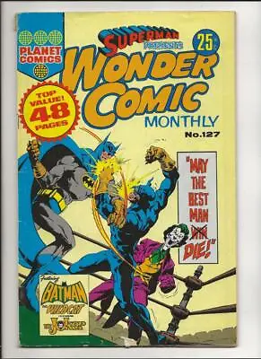Buy Superman Presents Wonder Comic Monthly #127 Australian Joker Cover 1975 • 15.82£