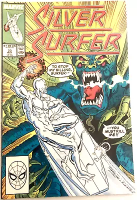 Buy Silver Surfer # 23. 2nd Series. May 1989.  Ron Lim-cover.  Marvel. Vfn+ 8.5. • 6.29£