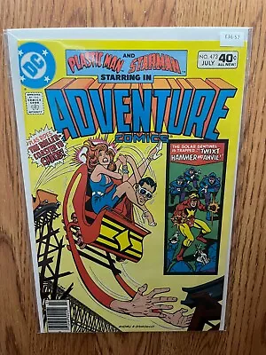 Buy Adventure Comics 473 Plastic-Man Star-Man DC Comics 8.0 Newsstand E36-57 • 11.21£
