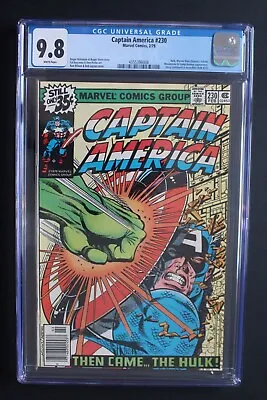 Buy Captain America #230 Vs HULK 1979 Marvel Man MOONSTONE Alcatraz Vamp CGC 9.8 • 309.04£