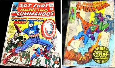 Buy AMAZING SPIDERMAN #97+ SGT.FURY+HOWLING COMMANDOS #13 Marvel Comics Drugs Cents • 99.99£