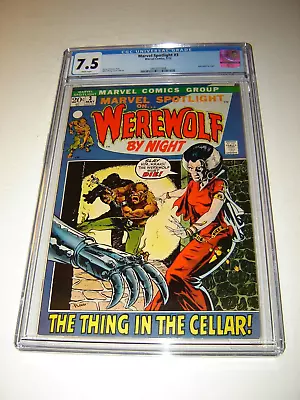 Buy Marvel Spotlight #3 CGC 7.5 White Pages - 2nd App Werewolf By Night • 158.09£